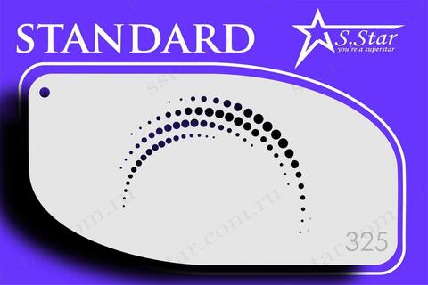 Трафарет для аквагрима S.STAR 325 Точки