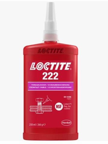 Loctite 222 (Локтайт 222) - фиксатор резьбы низкой прочности - 250 мл