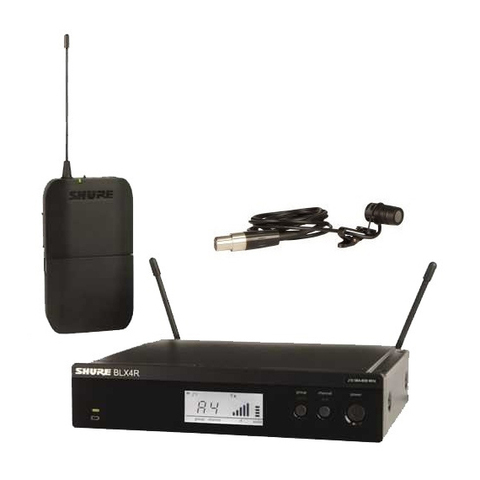 SHURE BLX14RE/W85 M17 662-686 MHz радиосистема петличная с микрофоном WL185. Кронштейны для крепления в рэк в комплекте