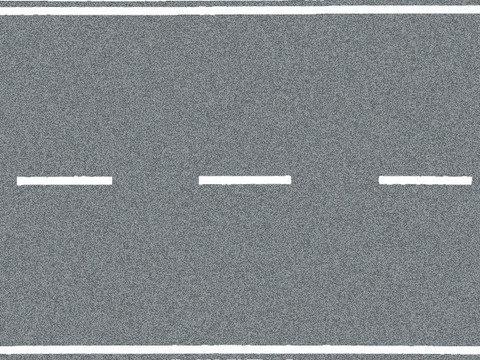 Федеральное шоссе, серое - 100 х 8 см, (H0)