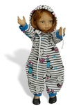 Домашний трикотажный комплект - На кукле. Одежда для кукол, пупсов и мягких игрушек.