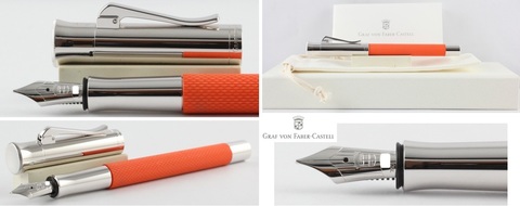 Ручка перьевая Graf von Faber-Castell Guilloche Burned Orange
