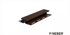Соединительный H-профиль для сайдинга FineBer Extra Acrylic Могано 3050 мм
