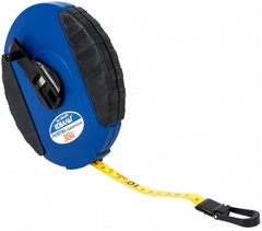 Рулетка геодезическая КОБАЛЬТ 30м x 13мм закрытый корпус (фибергласовая лента) (646-874)