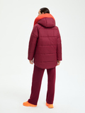 W08121V-RR232 Куртка утепленная женская с капюшоном фото 4