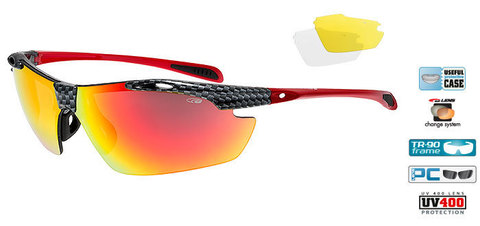 Очки Goggle Raven Race Black-Red