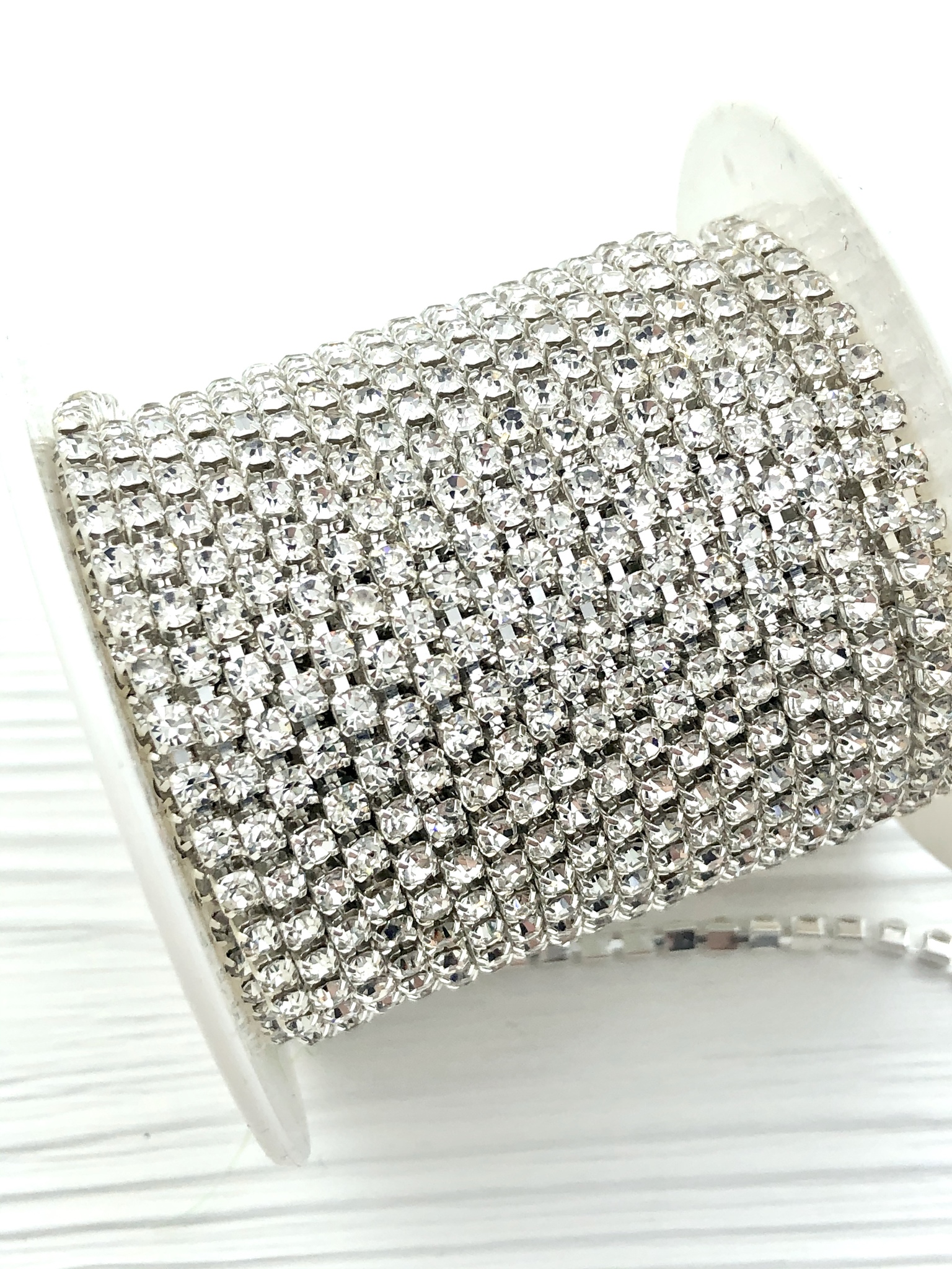 Цепь стразовая Crystal - 3мм.
