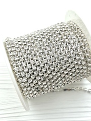 Цепь стразовая Crystal - 3мм.