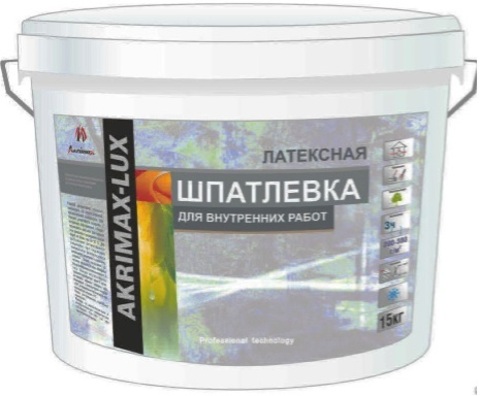 Шпатлевка «AKRIMAX-LUX» латексная 1.5кг (1упк-6шт)