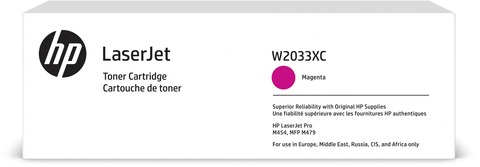 Оригинальный лазерный картридж HP W2033XC №415X пурпурный