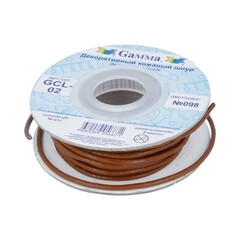 Шнур "Gamma" 2 мм GCL-02 цв. кожаный №098 коричневый