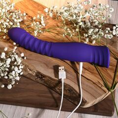 Фиолетовый вибростимулятор Trixxxie - 22,2 см. - 