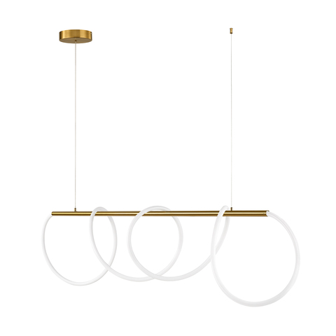 Подвесной светодиодный светильник Loft It Thread 10388P/B BRASS