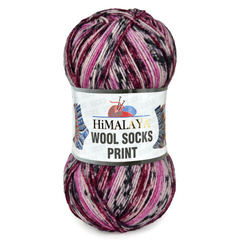 WOOL SOCKS PRINT S32-04
