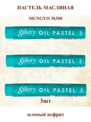 Пастель масляная мягкая профессиональная MUNGYO Gallery Зеленый Нефрит №300 (3шт)