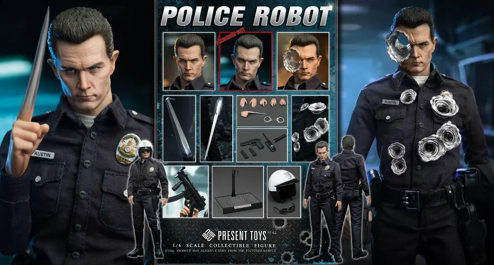 Фигурка T-1000 масштаб 1/6 Терминатор 2 Судный день
