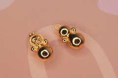 Подвеска неваляшка 20х9 мм позолота