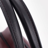 Сумка Саломея 479 гладкий бордо + черный