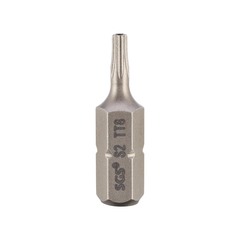 Бита T40H х25мм TORX TR (с отверстием) S2 1шт SGS 6325-TT40