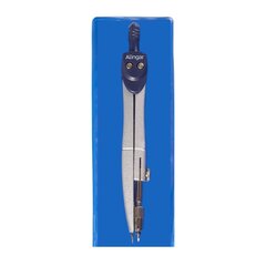 
          Циркуль Alingar, металлический, 93 мм, с грифелем, ПЭТ чехол, синий