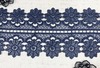 Кружево плетёное, ш. 10,5 см, тёмно-синий