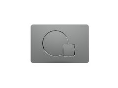 Aquatek KDI-0000070 KDI-0000070(QC-1) Панель смыва Оружейная сталь матовая (клавиши круг/квадрат), 162*244 мм фото