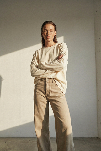 Лонгслив, бежевый