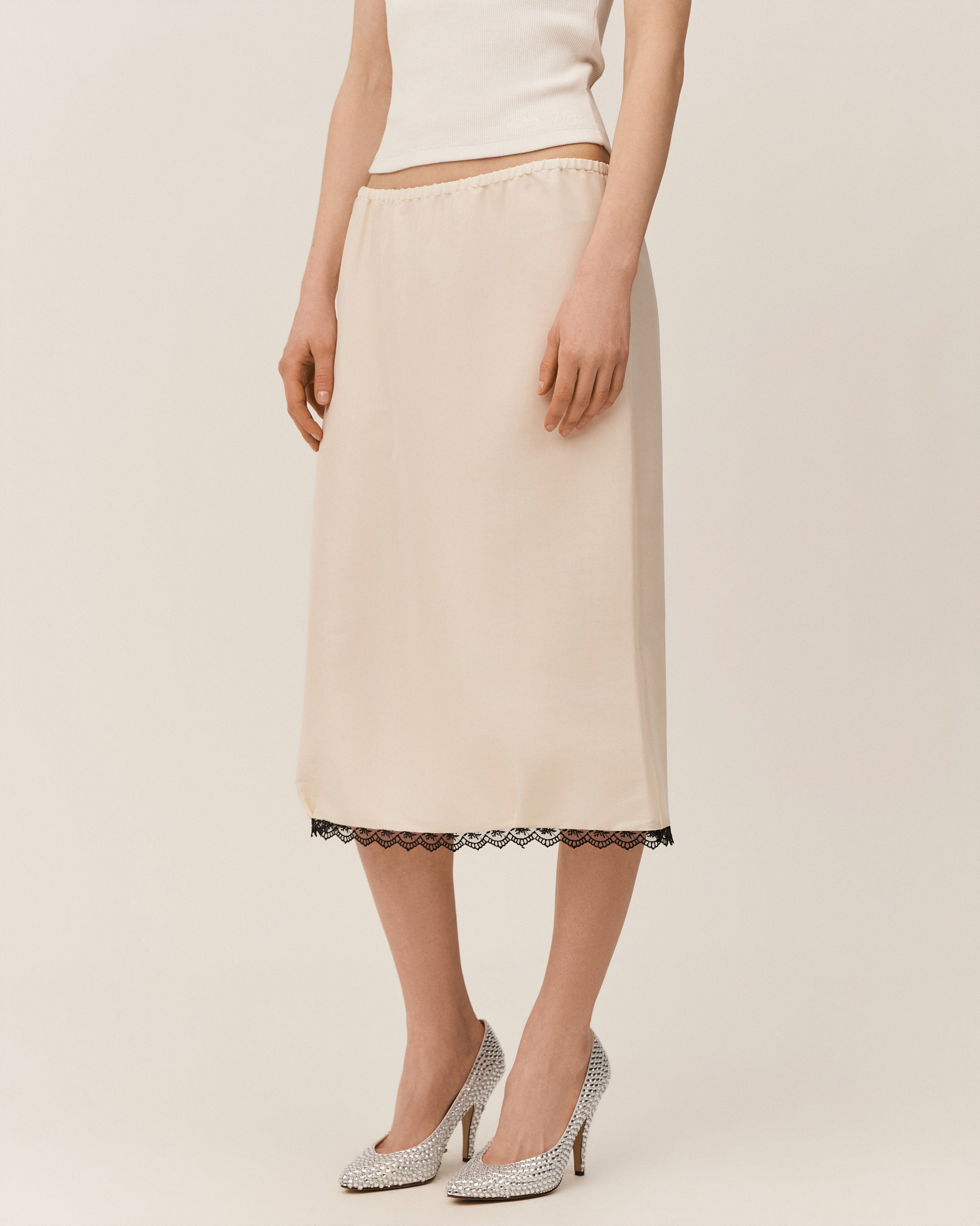 Юбка миди на резинке