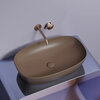 Ceramica Nova Element CN6049MDB Умывальник чаша накладная овальная, 60x38, цвет: темно-коричневый матовый