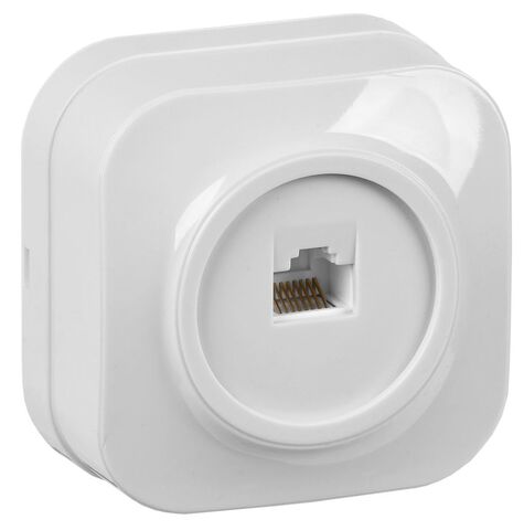 GLORY Роз. комп. RJ45 кат.5E о/у РК10-ХБ белый IEK