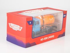 ZIL-4333 KO-520 lavatory truck blue-orange 1:43 Legendary trucks USSR #5