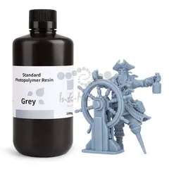 Фотополимерная смола Elegoo Standard Resin, серая (Gray), 1 кг, 50.103.0081