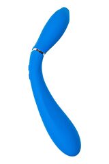 Голубой многофункциональный вибратор Whally - 18,5 см. - 