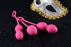 Набор розовых вагинальных шариков Nova Ball со смещенным центром тяжести - 