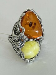 Морские камни 2 (кольцо из серебра)
