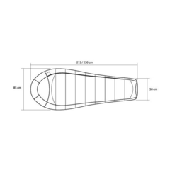 Зимний спальный мешок Trimm Trekking BALANCE, 195 L ( зеленый )