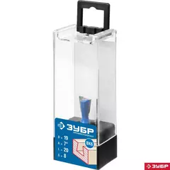 ЗУБР 19 x 20 мм, угол 7°, фреза пазовая фасонная ?Ласточкин Хвост?, Профессионал (28748-19)