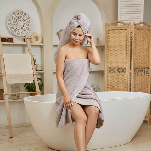 Полотенце для СПА 84х152 Onsilk Шанти лавандовое