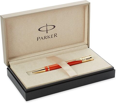 Ручка шариковая Parker Duofold Historical Colors International K74, Big Red GT (1907192)
