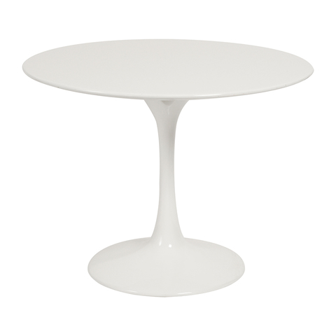 Стол приставной Eero Saarinen Style Tulip Table MDF белый D60 H52