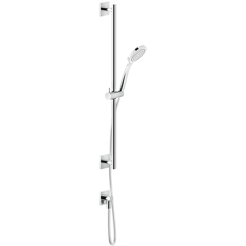 Gessi Rilievo Штанга в комплекте с душевой лейкой, шланг 1,50 м, вывод воды из стены, цвет: хром 59242#031
