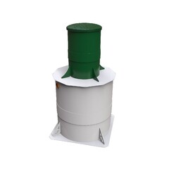 Станция биологической очистки Коло Веси Zorde 7 Long самотечная/ 1400 л. в сутки / до 8 чел. / самотечный сброс / компрессорный аэрация (1500x1500x2680см;170кг;) - арт.560219