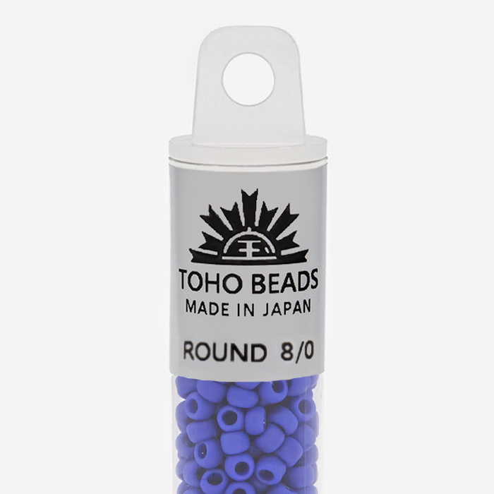 Японский бисер TOHO Round 8/0 (№48F), непрозрачный матовый