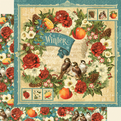 Бумага для скрапбукинга Winter, Graphic45