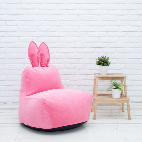 Кролик S  микровельвет (розовый)