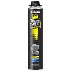 Клей-пена профессиональная всесезонная "ZIGGER PF" CEMENT  850мл/ 950г, 01-03-43---