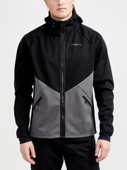 Куртка лыжная мужская Craft Glide Hood, black/granite