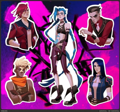 Стикеры Аркейн: Персонажи