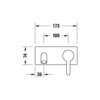 Duravit C11070004046 Смеситель для раковины, Duravit, C.1, цвет-Black Matt