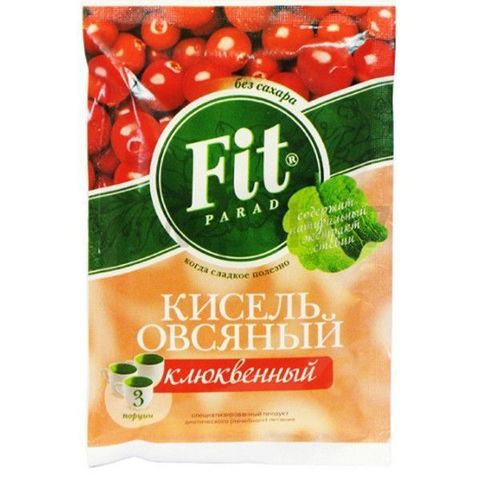 Кисель овсяный Клюква ФитПарад (Питэко) 50г